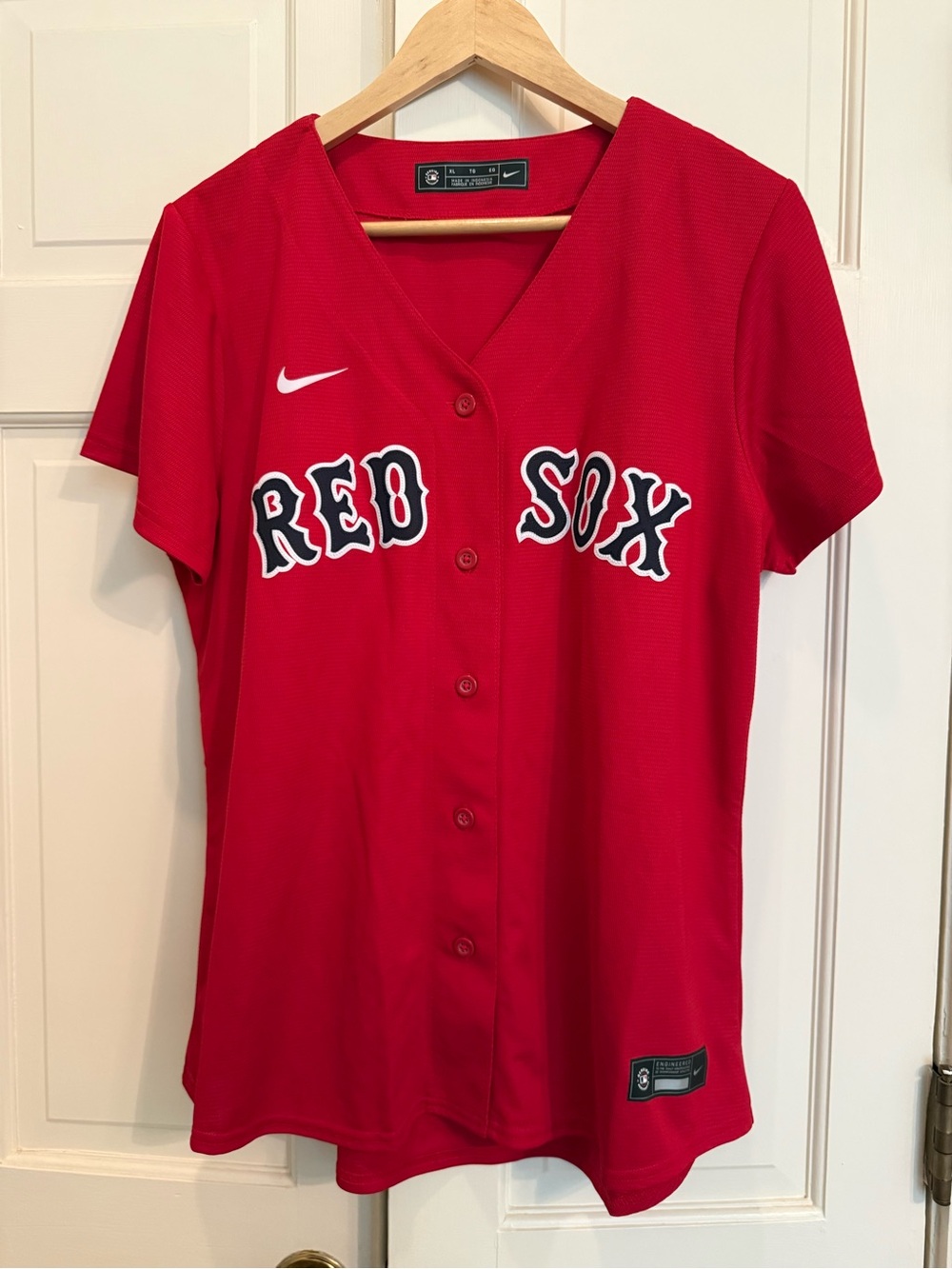 Nike Women’s Red Boston Red Sox Button-Front Jersey